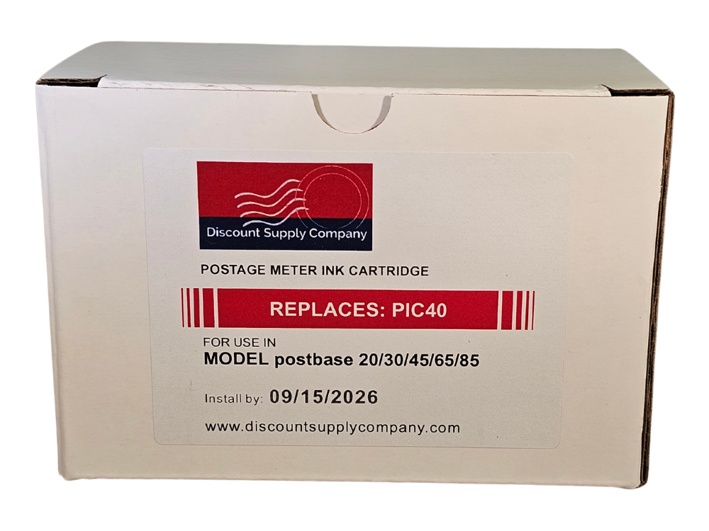 Discount Supply Company Francotyp Postalia FP Compatible PIC40 High Capacity Postbase Ink Cartridge Set. Compatible with #58.0052.3028.00