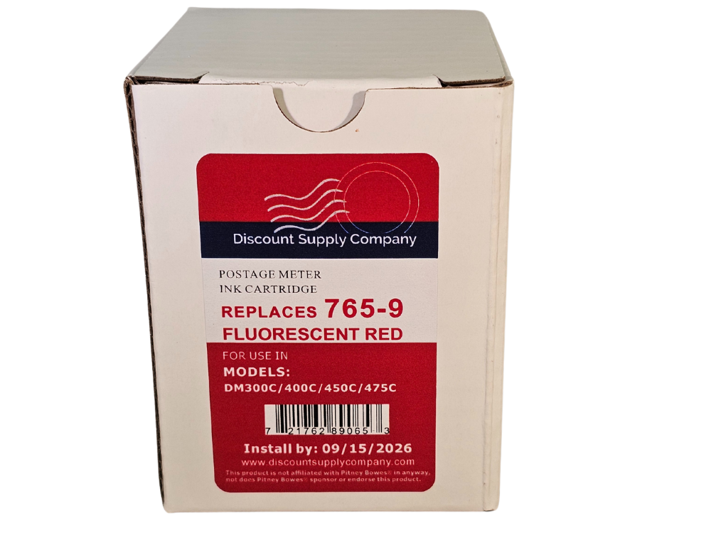Pitney Bowes 765-9 Compatible Red Ink Cartridge for DM300c, DM400c, DM450c Postage Meters