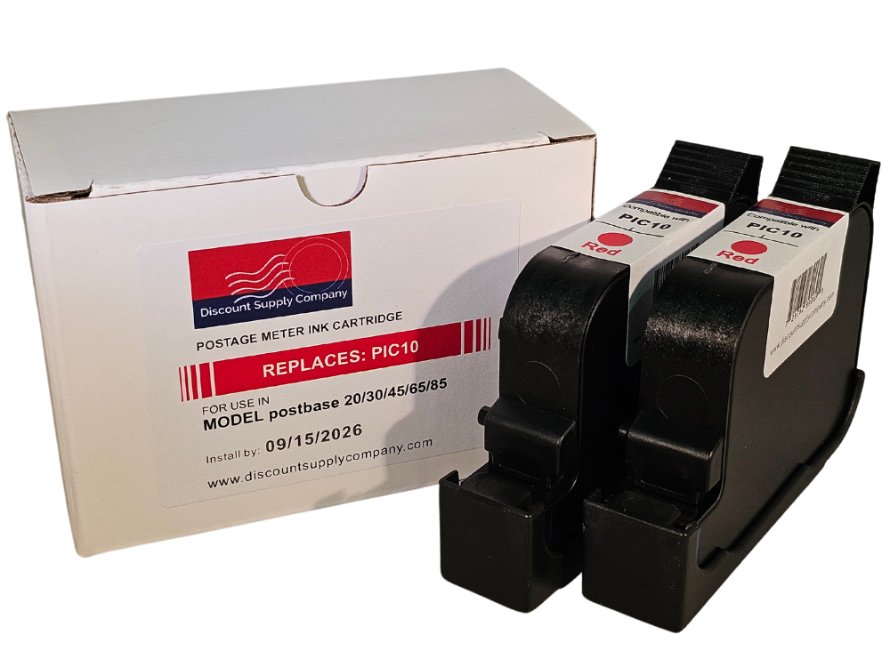 Discount Supply Company Compatible Francotyp Postalia FP PIC10 Postbase Ink Set. 90 Day Warranty! Compatible with #58.0052.3038.00. (NOT for Postbase Mini or Mymail)