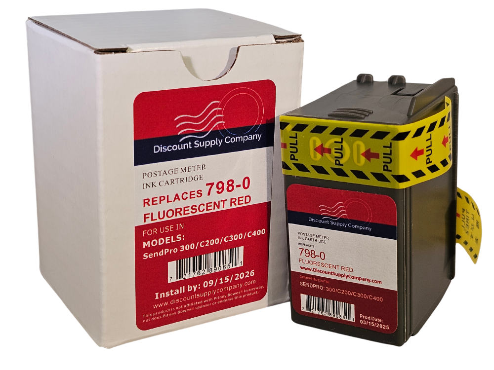 Pitney SL-798-0 Compatible Ink Cartridges for Sendpro C200, C300 and C400 Postage Meters