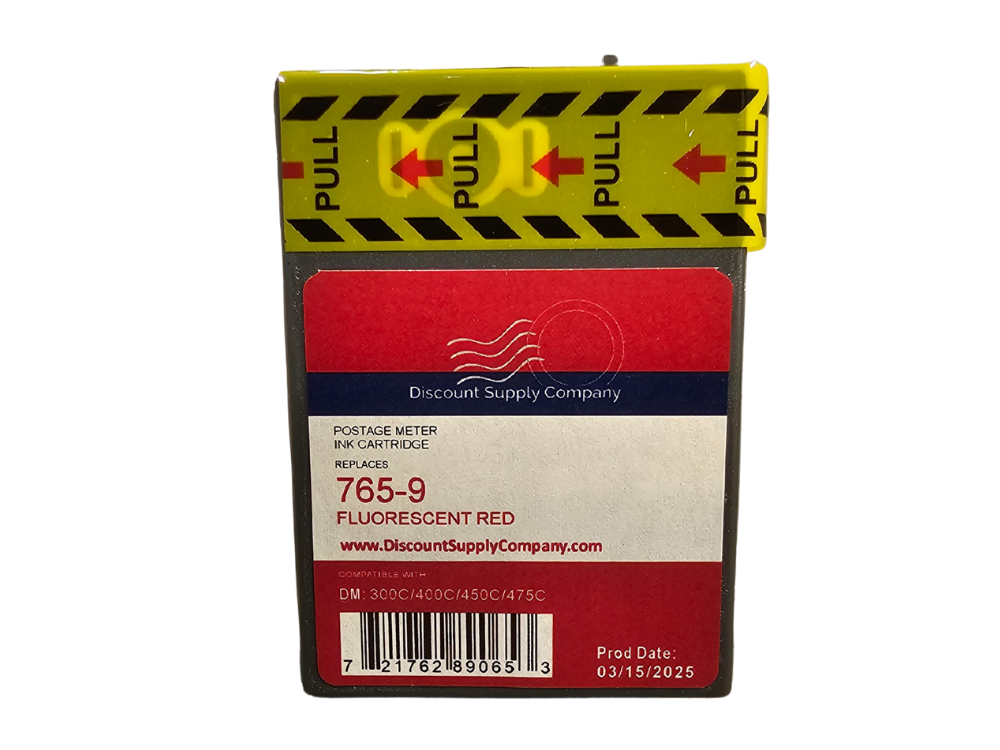 Pitney Bowes 765-9 Compatible Red Ink Cartridge for DM300c, DM400c, DM450c Postage Meters