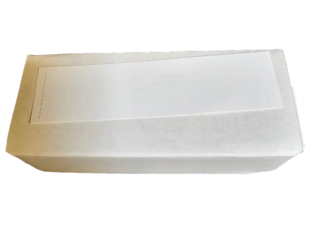 Discount Supply Company 6125-IJ Postage Meter Tape 6 1/8" x 1 9/16" Sheet with a 3/32" Peel Tab. 300