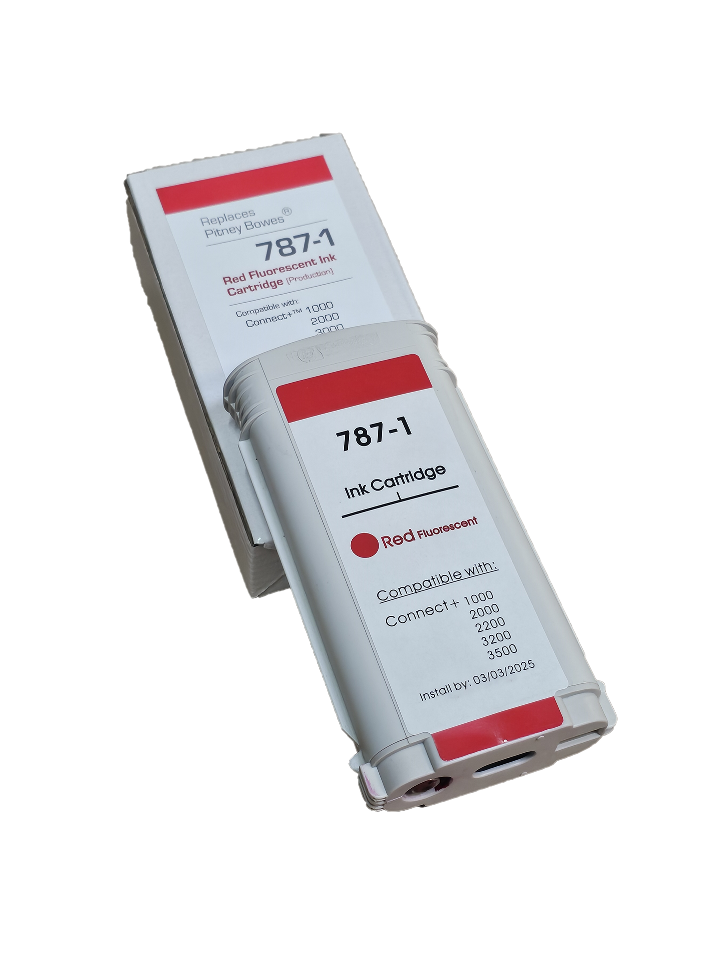 Discount Supply Company 787-1 Max Volume Pitney Bowes Compatible Ink Cartridge with 90 Day Warranty for Connect+ Series Mailing Machines