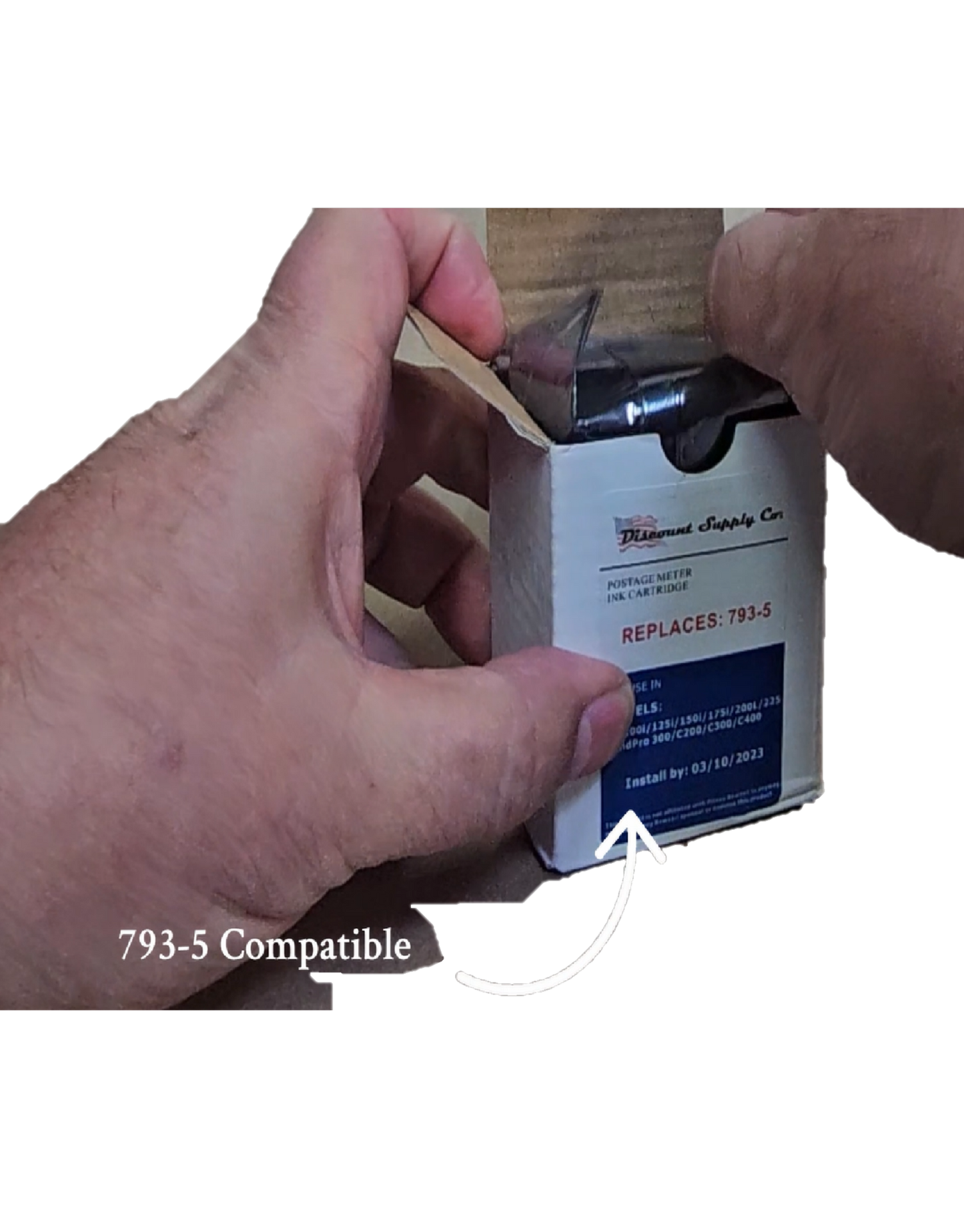 Pitney Bowes 2-Pack Compatible 793-5 Red Ink Cartridge for P700, DM100i, DM125i, DM150i, DM175i, DM200L, DM225 Postage Meters