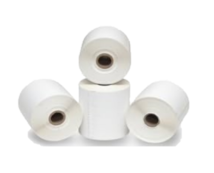 Discount Supply Company 4 Pack of Direct Thermal Pitney Bowes Compatible Continuous Postage Label Rolls - Dimensions are 4 x 1800 in. 745-0