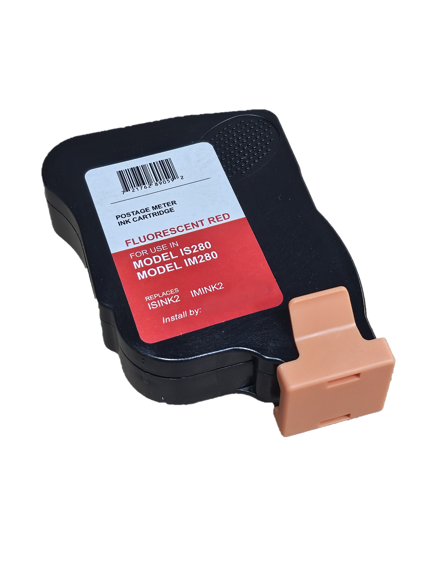 Neopost ISINK2 Fluorescent Red Ink Cartridge ~90 Day Warranty! ~ for Neopost IS280 and Hasler IM280 Postage Meters