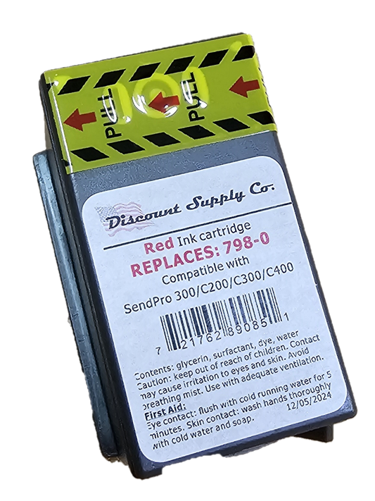 Pitney Bowes SL-798-0 Compatible Ink Cartridges for Sendpro C200, C300 and C400 Postage Meters