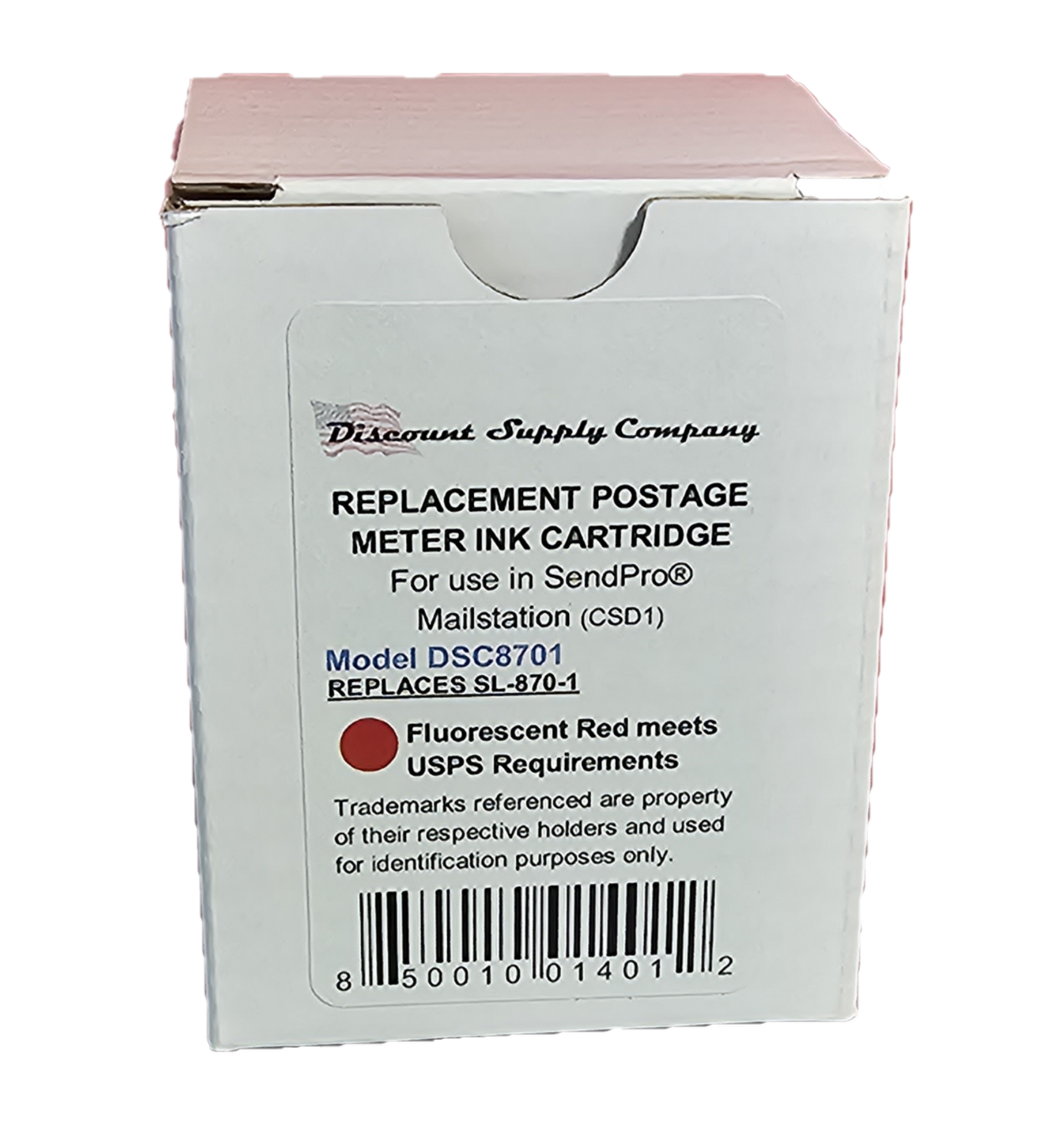 Pitney Bowes Compatible SL-870-1 Red Ink Cartridge for SendPro Mailstation Postage Meter