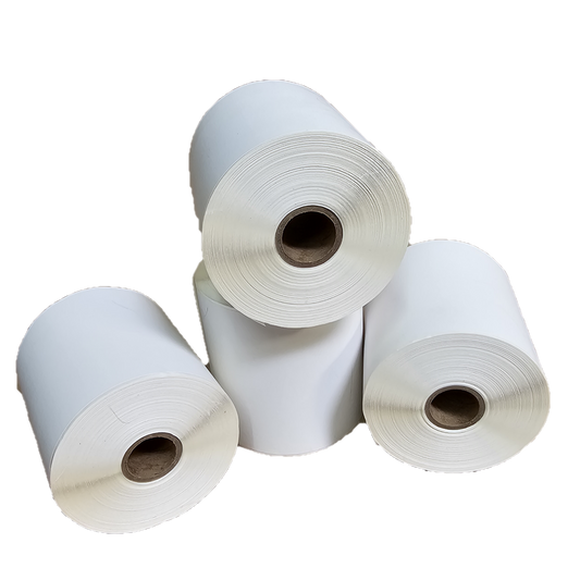 Discount Supply Company 4 Pack of Direct Thermal Pitney Bowes Compatible Continuous Postage Label Rolls - Dimensions are 4 x 1800 in. 745-0
